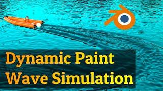 Blender 3.0 | Dynamic Paint Waves Simulation | Tutorial