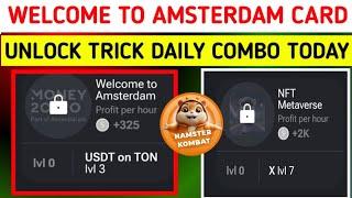 hamster kombat daily combo nft Metaverse Card unlock trick today | unlock nft Metaverse hamster