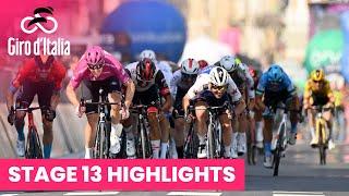 Arnaud Demare sprints to third win in Cuneo! | Giro d'Italia 2022 | Stage 13 | Highlights