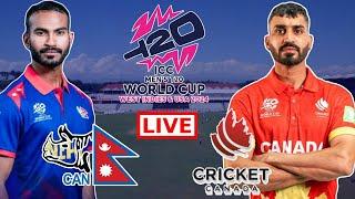 Nepal vs Canada Live T20 Warm up Match NEP vs CAN WC 2024 Warm-Up Live Score Match Today #cricket