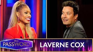 Laverne Cox and Jimmy Play a Bubbly Themed Round of Password