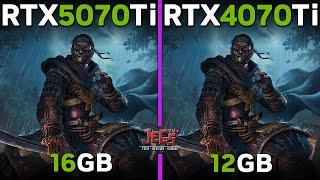 RTX 5070 Ti vs RTX 4070 Ti | Ryzen 7 7800x3D | Tested in 15 games