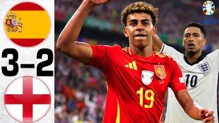 Spain vs England 3-2 - All Goals and Highlights - 2024  THE FINAL