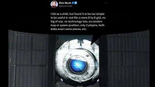 Elon Musk Tweets; Read by Wheatley From Portal 2...