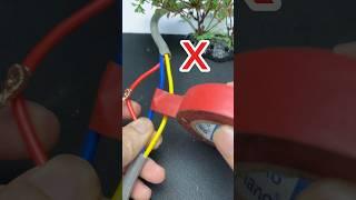 Remember This trick when Insulating Electrical Wires #short #shorts #diy #electrical