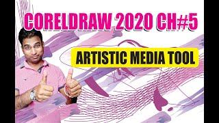 How to use Artistic Media Tool in CorelDraw 2020 - Excellent@dk83