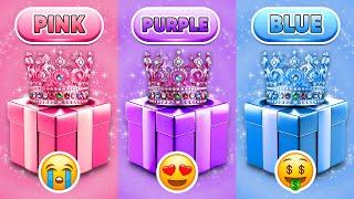 Choose Your Gift...! Pink, Purple or Blue  How Lucky Are You?  Quiz Shiba