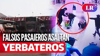 YERBATEROS: falsos PASAJEROS ASALTARON TERMINAL terrestre  | #LR