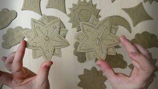 Christmas decorations made of cardboard and foil - fast, simple and beautiful!