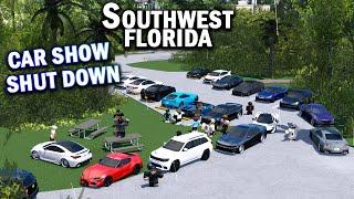 COPS SHUT DOWN CAR MEET!! || ROBLOX - Southwest Florida Roleplay