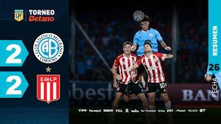 BELGRANO 2 - 2 ESTUDIANTES I Resumen del partido | #TorneoBetano 2024