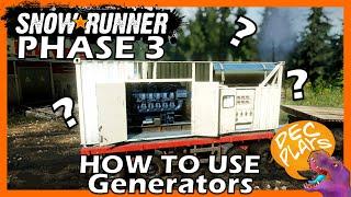 How to Use Generators - Snowrunner - Tutorial Shorts