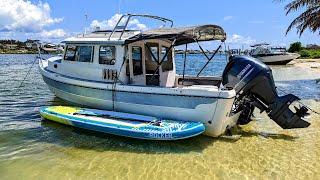 100+ Mile 4-Days Solo Exploring Alabama's Gulf Coast - Mini Yacht Motor Trouble