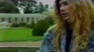 Dave Mustaine imitating Lars Ulrich!