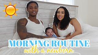 OUR MORNING ROUTINE WITH A NEWBORN!