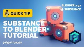 Substance Painter to Blender Tutorial - Textured Hard Surface Model | Polygon Runway