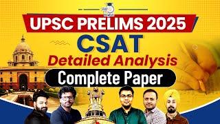 UPSC Prelims 2025 | CSAT Detailed Analysis | UPSC CSE Prelims | StudyIQ IAS English