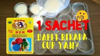 Membuat Agar-agar di Cup Sesuai Petunjuk Penggunaan.