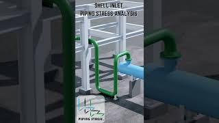 Shell Inlet Nozzle Piping Stress Analysis - Including supporting details as well.