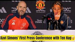 XAVI SIMONS SHOCKS THE WORLD: EXPLOSIVE FIRST PRESS CONFERENCE WITH TEN HAG!