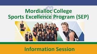 2024 Mordialloc College Sports Excellence Program Presentation