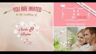 Free Video Wedding Invitation & Save The Date After Effects Template