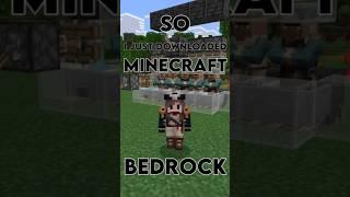 Playing on Minecraft Bedrock for the First Time