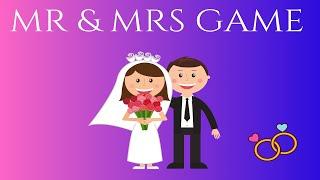 Mr and Mrs - Play Along Game Paddle Questions