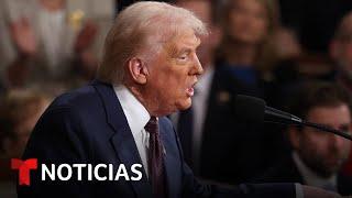 Dos analistas exponen sus primeras reacciones tras escuchar el mensaje de Trump | Noticias Telemundo