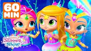 Mermaid Shimmer & Shine Use Glitter Magic! + MORE Full Episodes | 60 Minutes | Shimmer and Shine