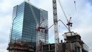 Marriott Hotel Watersquare Construction Site in Detroit, Michigan