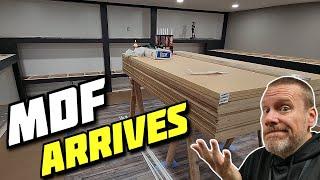 MDF ARRIVES! Batcave "BAT BUNKER" Collection Room Construction Progress Update!