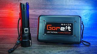 Goreit Tactical Flashlight 20,000 Lumens Rechargeable, LED IP67 Unboxing & Review