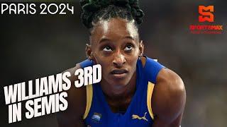 Paris 2024 | BAR's Williams 3rd in Women's 400m semis, CUB's Gomez 5th, JA's Williams 7th |SportsMax