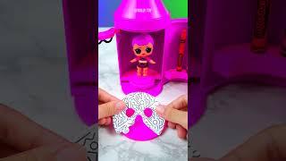 Satisfying With Unboxing & Review Miniature Crayola LOL Set Video l ASMR Videos