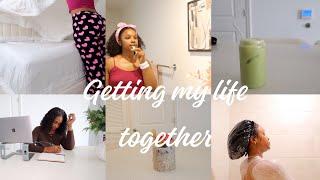 VLOG ...| getting my life together | realistic morning routine, healthy eating