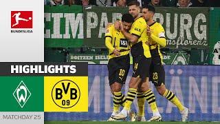 Sancho with his First Goal After Returning | Bremen - Dortmund 1-2 | Highlights