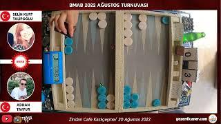 Adnan TAYFUR - Selin KURT TALİPOĞLU (5.Tur) | BMAB 2022 Ağustos Modern Tavla Turnuvası