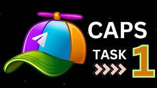 Caps Airdrop - Claim Ticket per Hour | Task 1 Available 