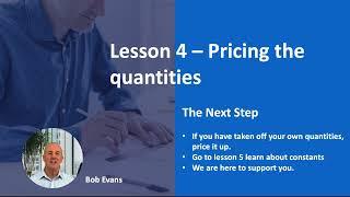 Pricing a Bill of Quantities - Pricing a Job - Built up rates - Estimating Solutions