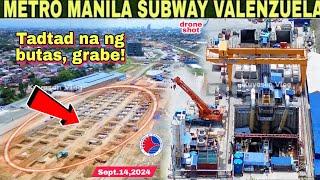 Ang daming butas! METRO MANILA SUBWAY UPDATE VALENZUELA STATION & DEPOT|Sept. 14|build better more