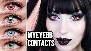  MYEYEBB REVIEW TRY ON HAUL VAMPIRE RED + COSPLAY CONTACT LENSES | Vesmedinia