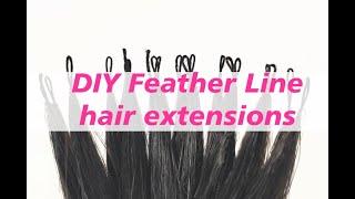 DIY Feather Line Hair Extensions new invisible hair extension product 8d thread hair extensions