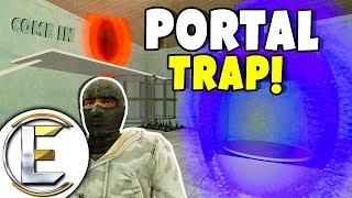 KILLER PORTAL TRAP BASE! - Gmod DarkRP Life (A Trap That Drops Them On Deadly Spikes)