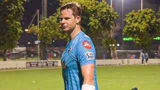 Steve Smith has a GoPro on helmet during training | IPL 2021