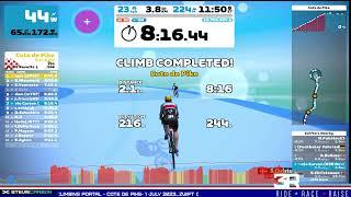 ZWIFT CLIMBING PORTAL - COTE DE PIKE- 1 JULY 2023