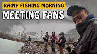 EPIC River Coho Salmon Fishing in the Rainstorm and Crowd | Fishing with Rod #salmonfishing #fishing