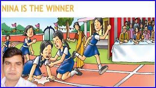 Nina is the winner || Class-3 || D.A.V School || English Reader|| D.A.V English || Hindi || Unit-2