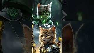 Golden Archer Cat VS Natural Sage Cat
