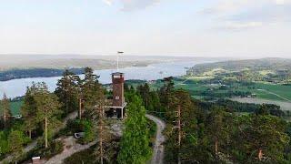 Tossebergsklätten On Top Of the Mountain Sweden Sunne Sverige På toppen av Berget Drone Drönar  4K